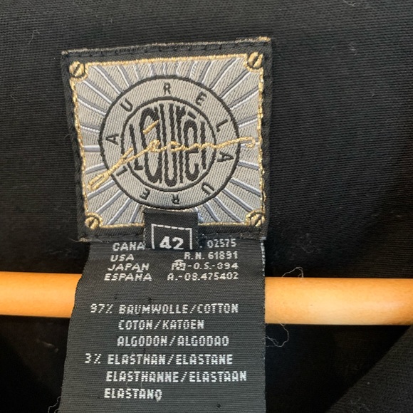 LAUREL black ‘jean jacket styling’ size medium made in Italy - Picture 5 of 7